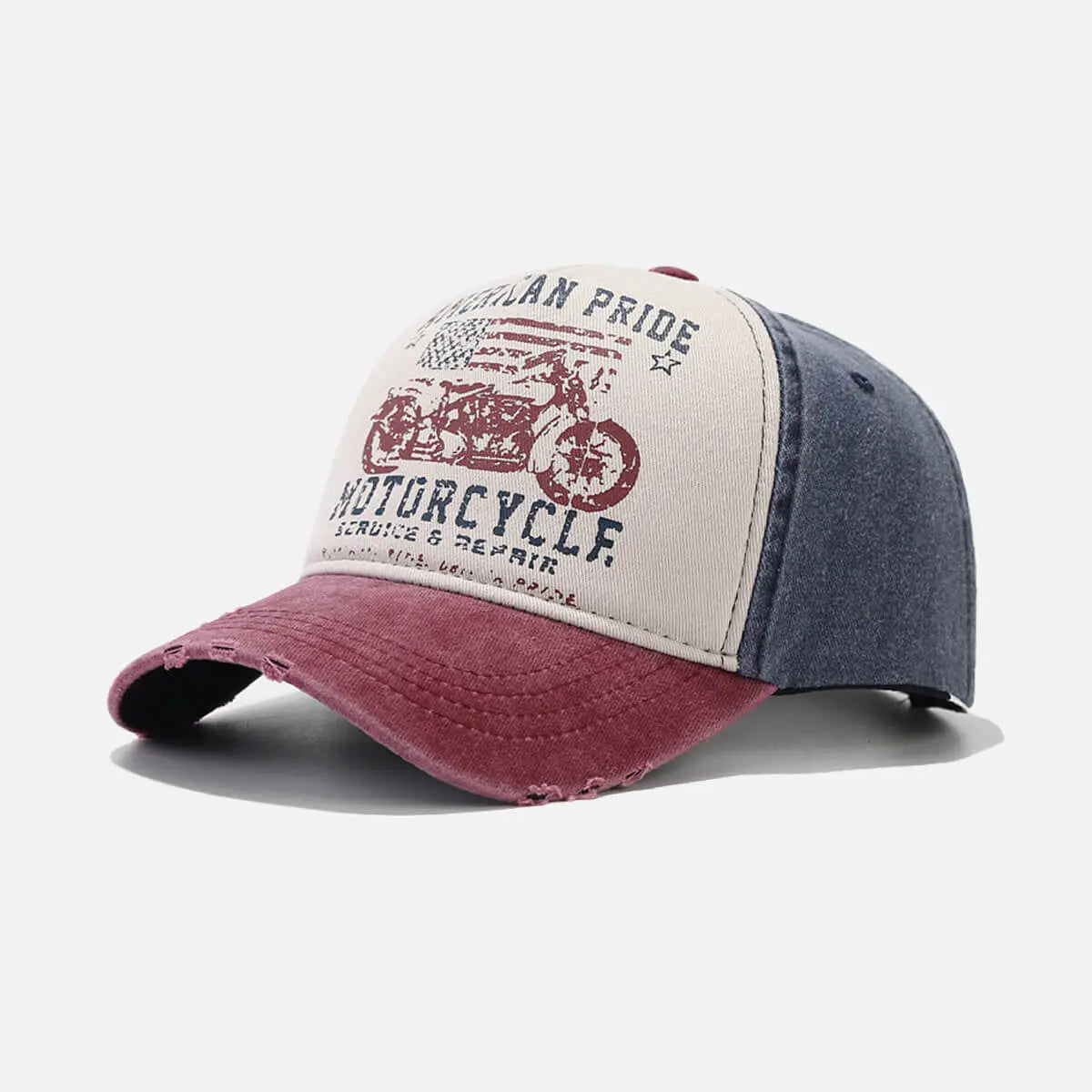 Vintage American Pride Motorcycle Baseball Cap Eleven Oasis