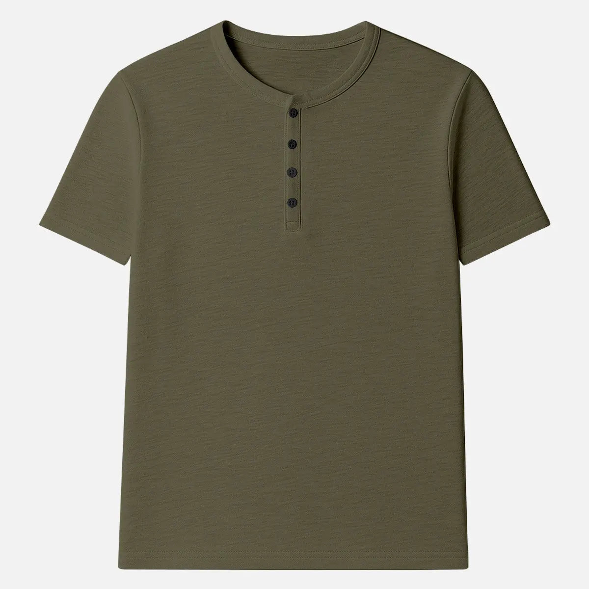 Men's Classic Cotton Henley T-Shirt ElevenOasis