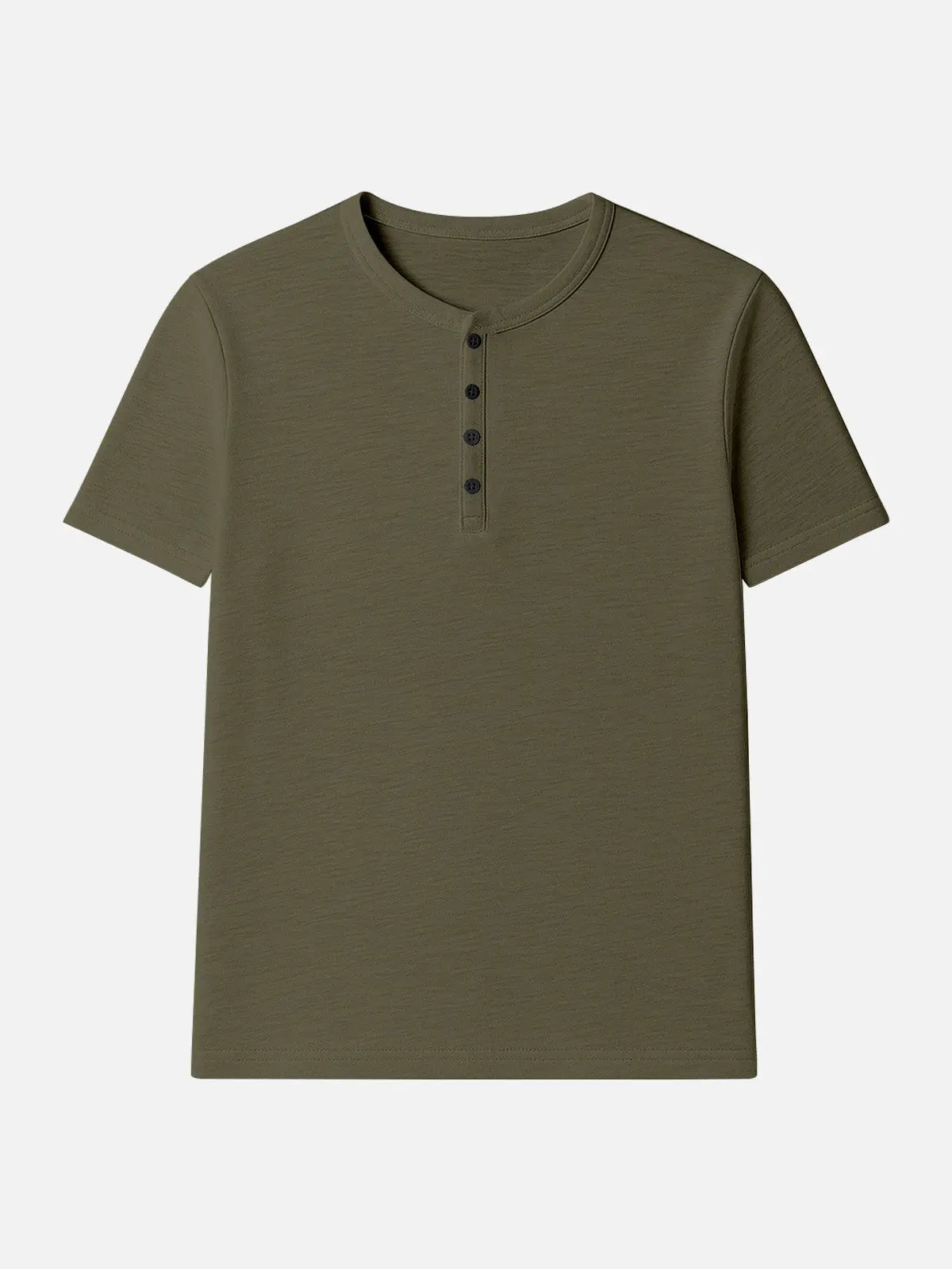Men's Classic Cotton Henley T-Shirt ElevenOasis
