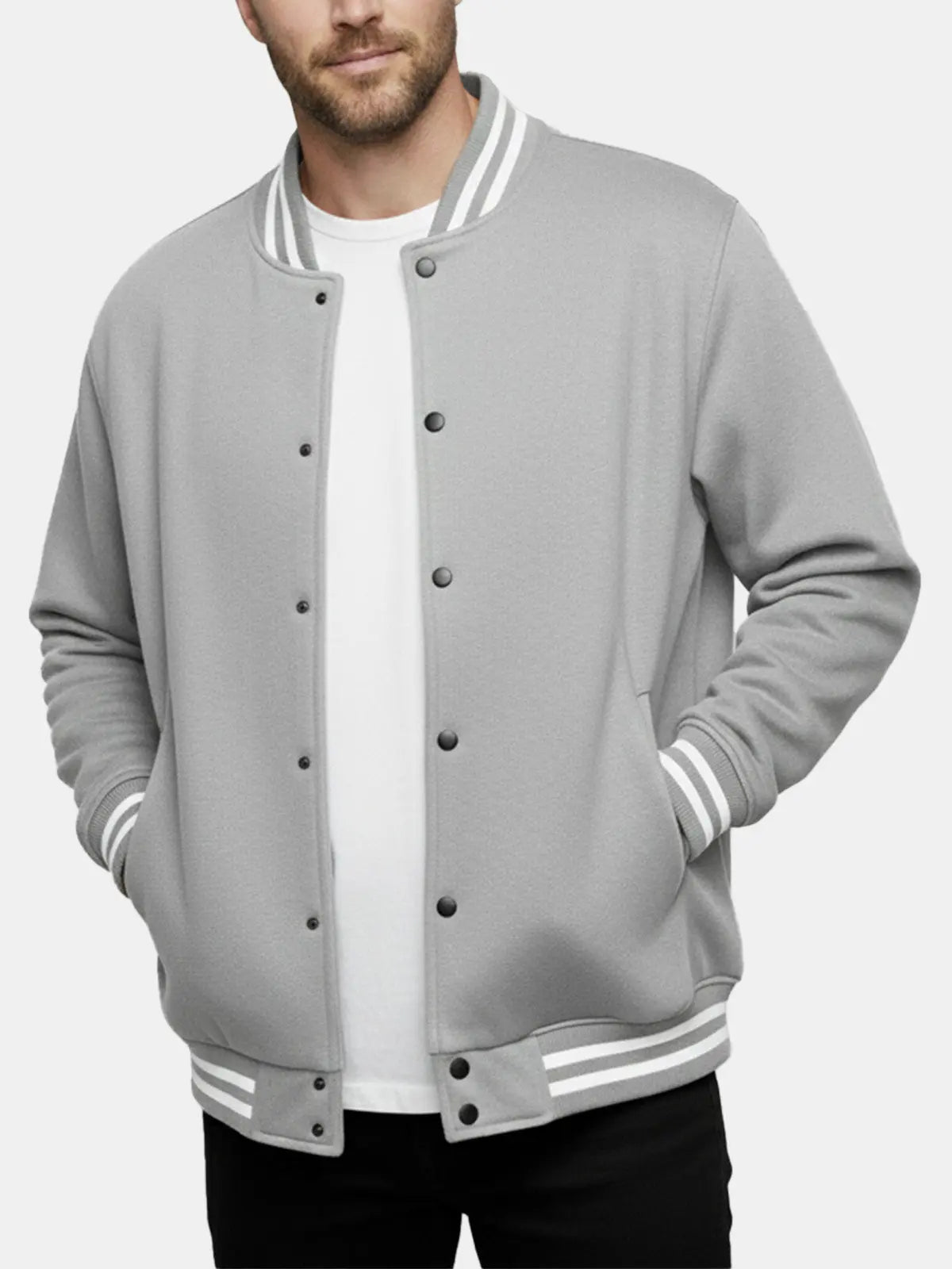 Men's Classic Varsity Bomber Jacket ElevenOasis