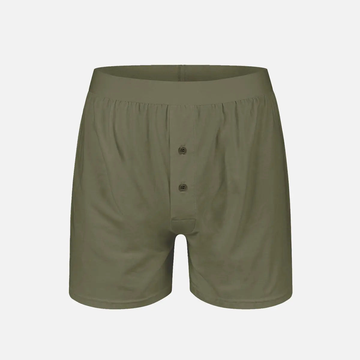 Men's Cotton Stretch Button Fly Boxer Eleven Oasis