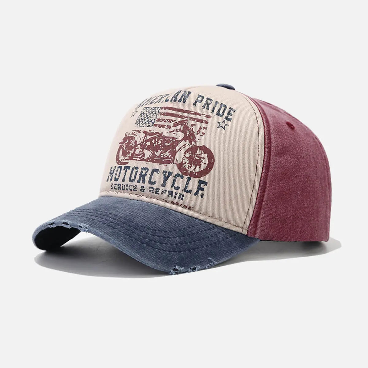 Vintage American Pride Motorcycle Baseball Cap Eleven Oasis