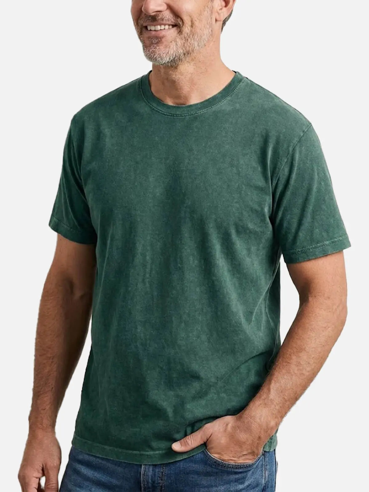 Men's Washed Cotton Short Sleeve T-Shirt ElevenOasis