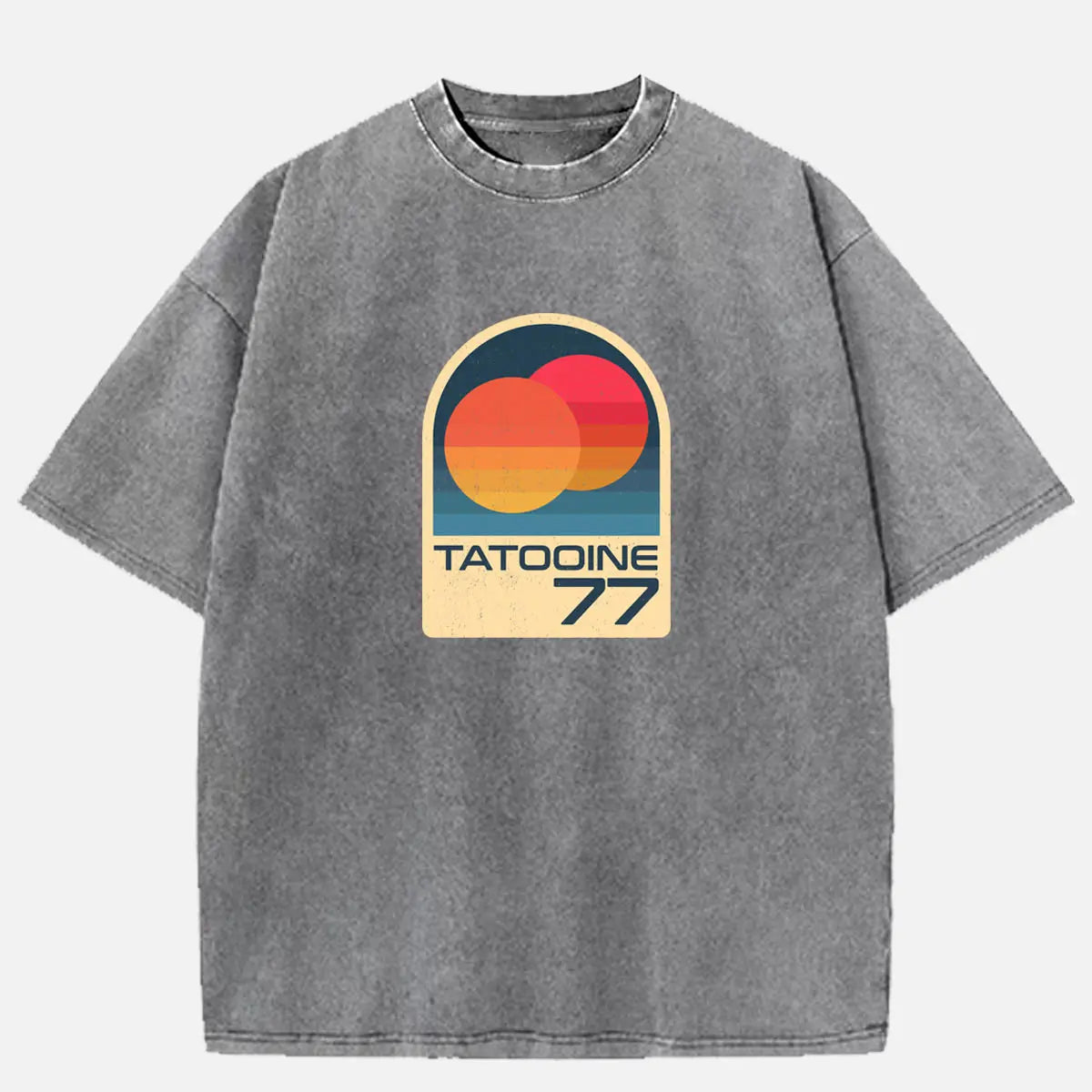 Star Wars Tatooine 77 Vintage Acid Wash Cotton T-Shirt Eleven Oasis