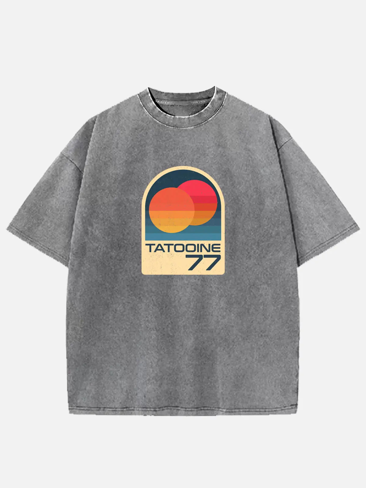 Star Wars Tatooine 77 Vintage Acid Wash Cotton T-Shirt Eleven Oasis