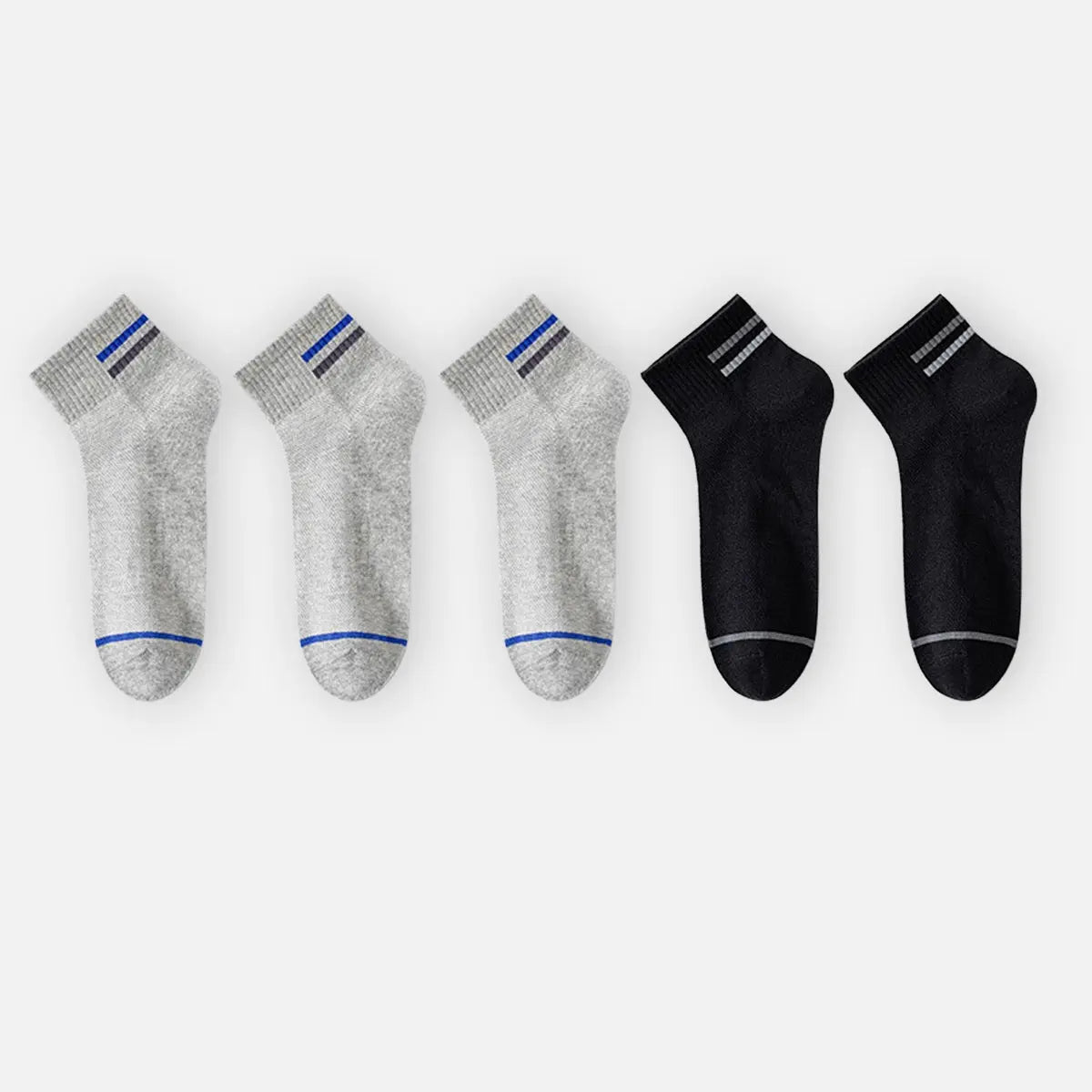 Men's Breathable Lightweight Ankle Socks 5-Pack Eleven Oasis