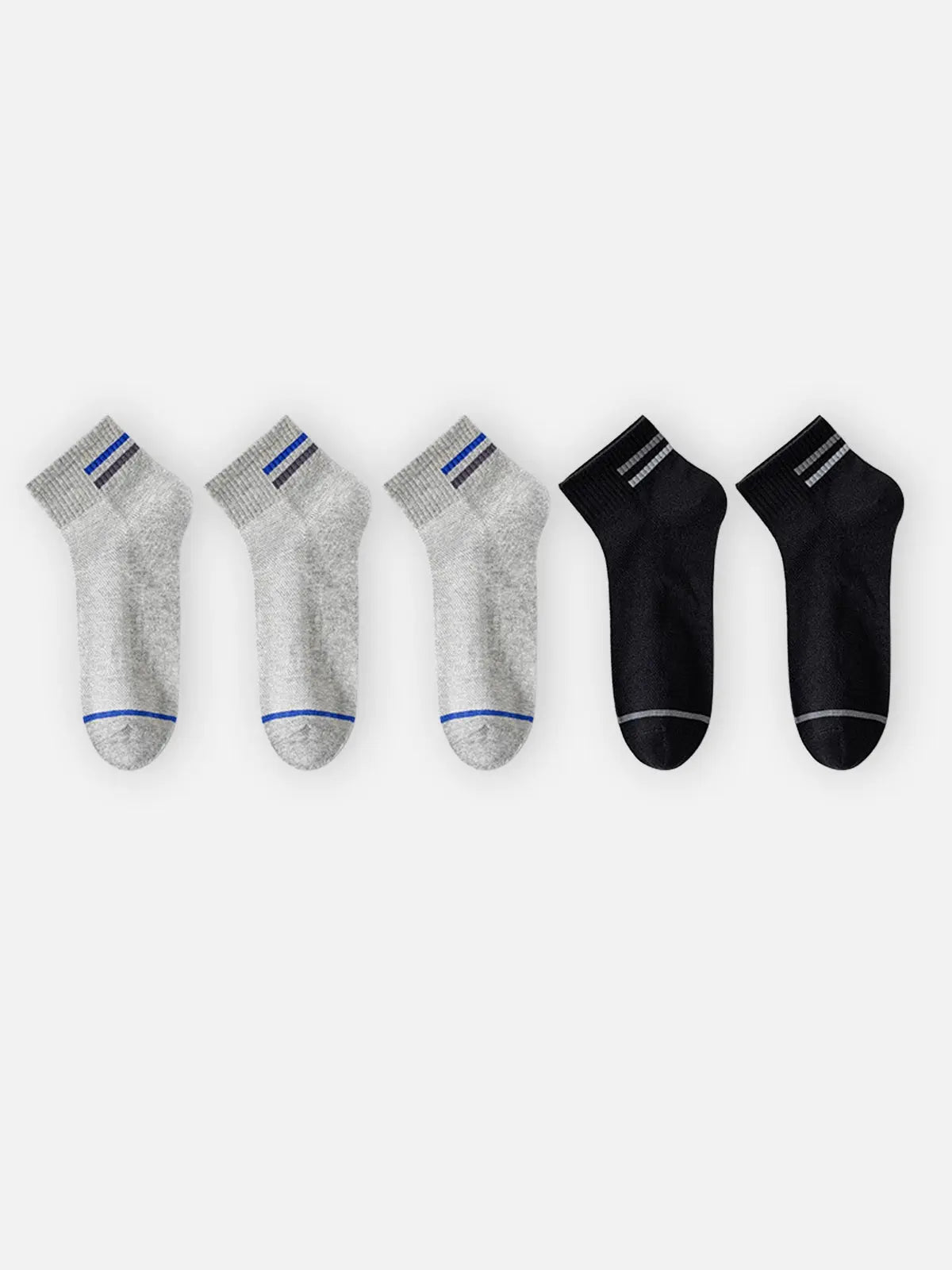 Men's Breathable Lightweight Ankle Socks 5-Pack Eleven Oasis