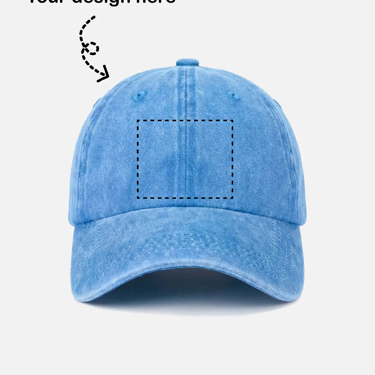 Customizable Washed Cotton Baseball Cap ElevenOasis