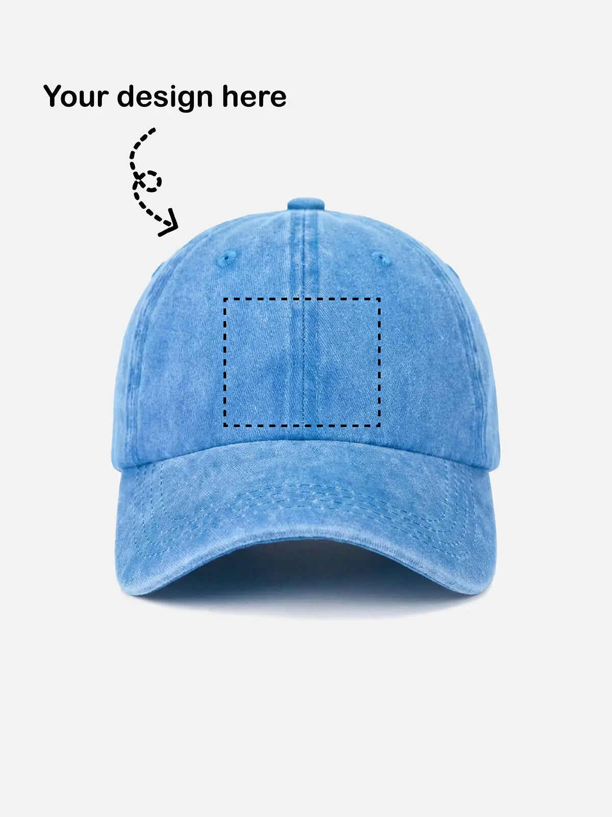 Customizable Washed Cotton Baseball Cap ElevenOasis