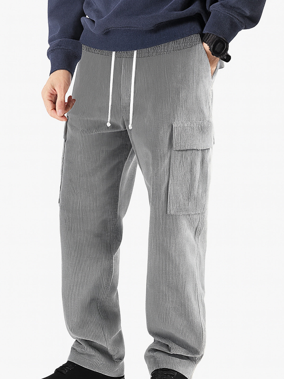 Men's Corduroy-Style Cargo Pants Eleven Oasis