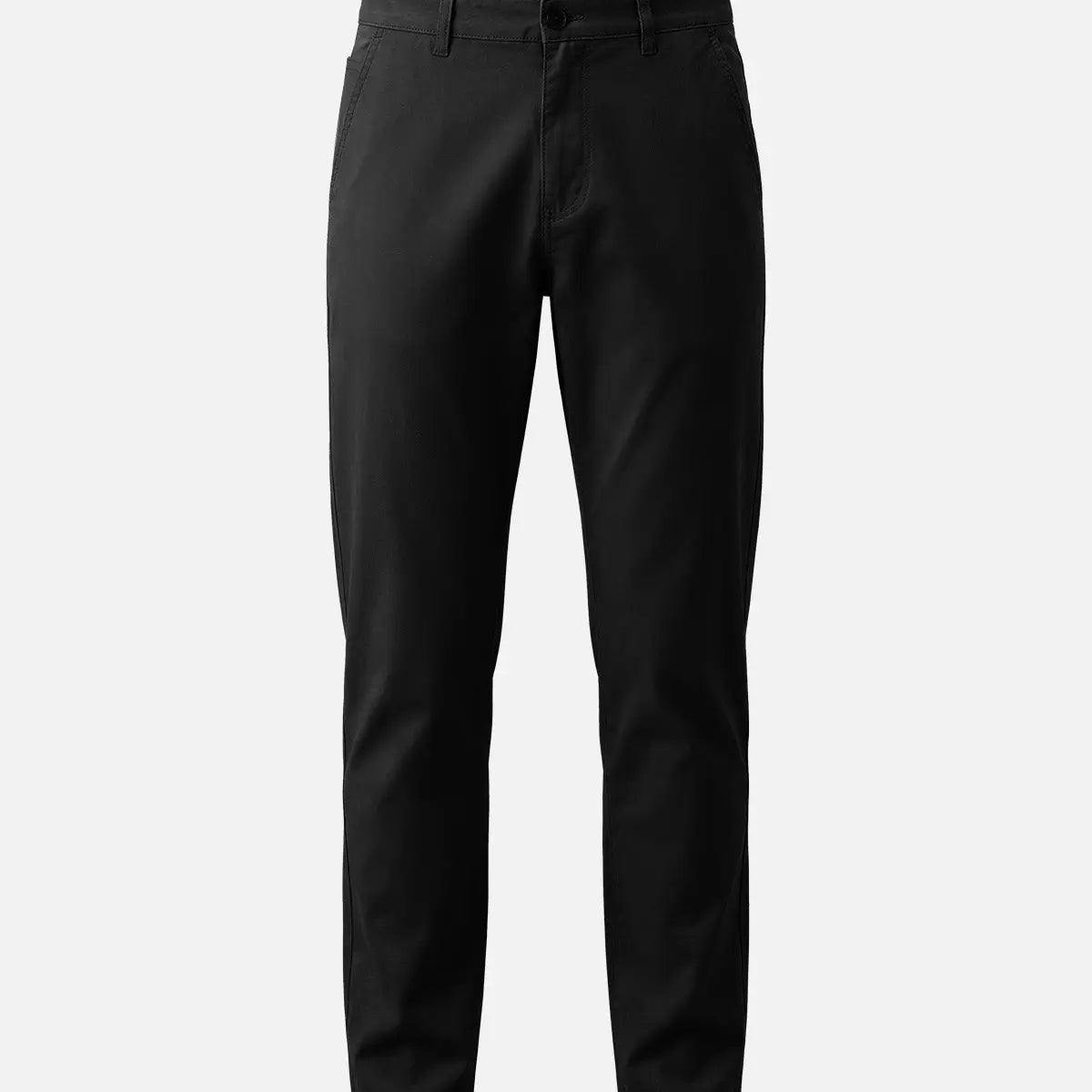 Men's Buttoned Welt Pocket Tapered Stretch Cotton Chino Pants ElevenOasis