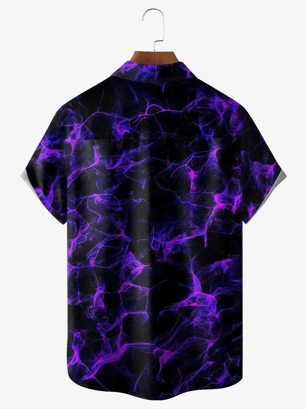 Men's Purple Smoke Print Short Sleeve Casual ShirtMens short sleeve shirts Big and tall Mens shirts Short sleeve shirts for men Mens 4xl shirts Casual short sleeve shirts