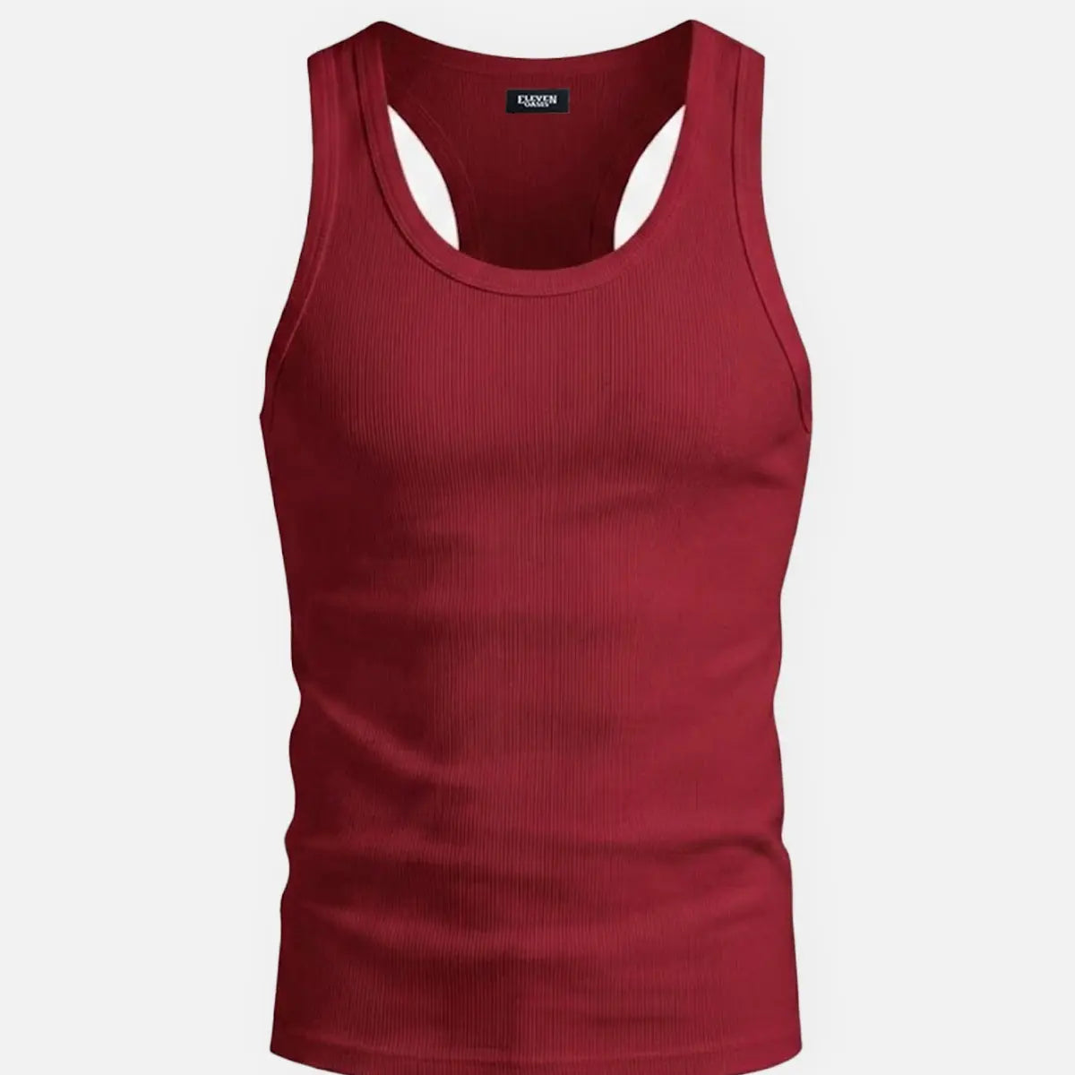 Men's Ribbed Athletic Slim Fit Tank Top Eleven Oasis