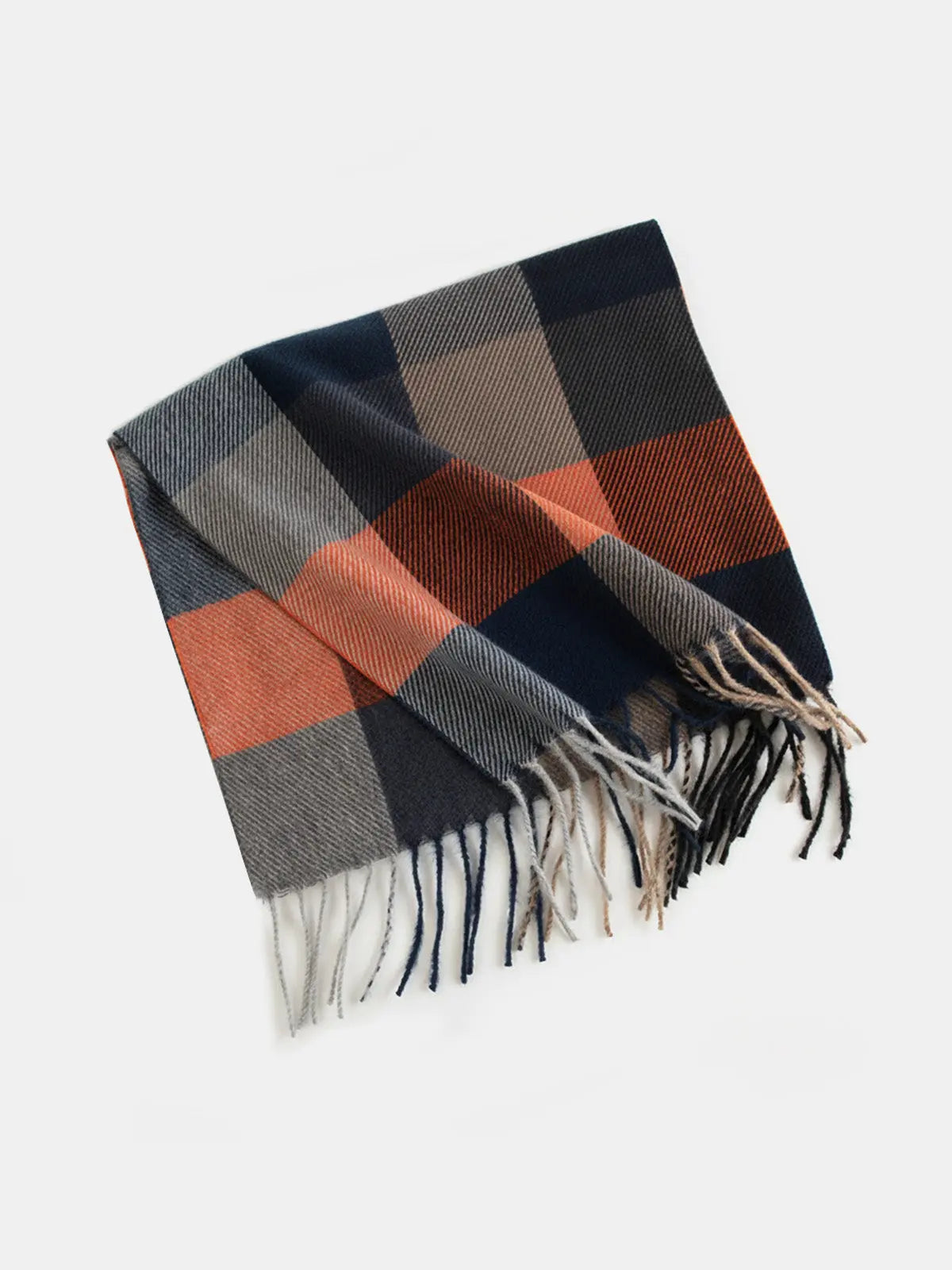Classic Check Knit Winter Scarf ElevenOasis