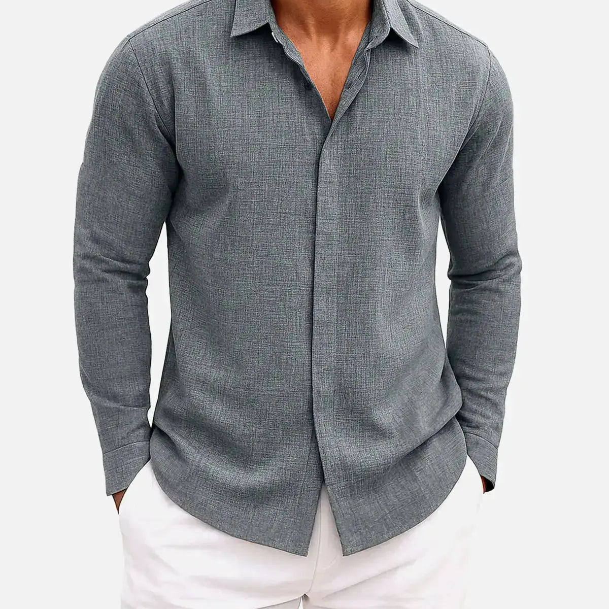 Men's Classic Everyday Long Sleeve Shirt ElevenOasis