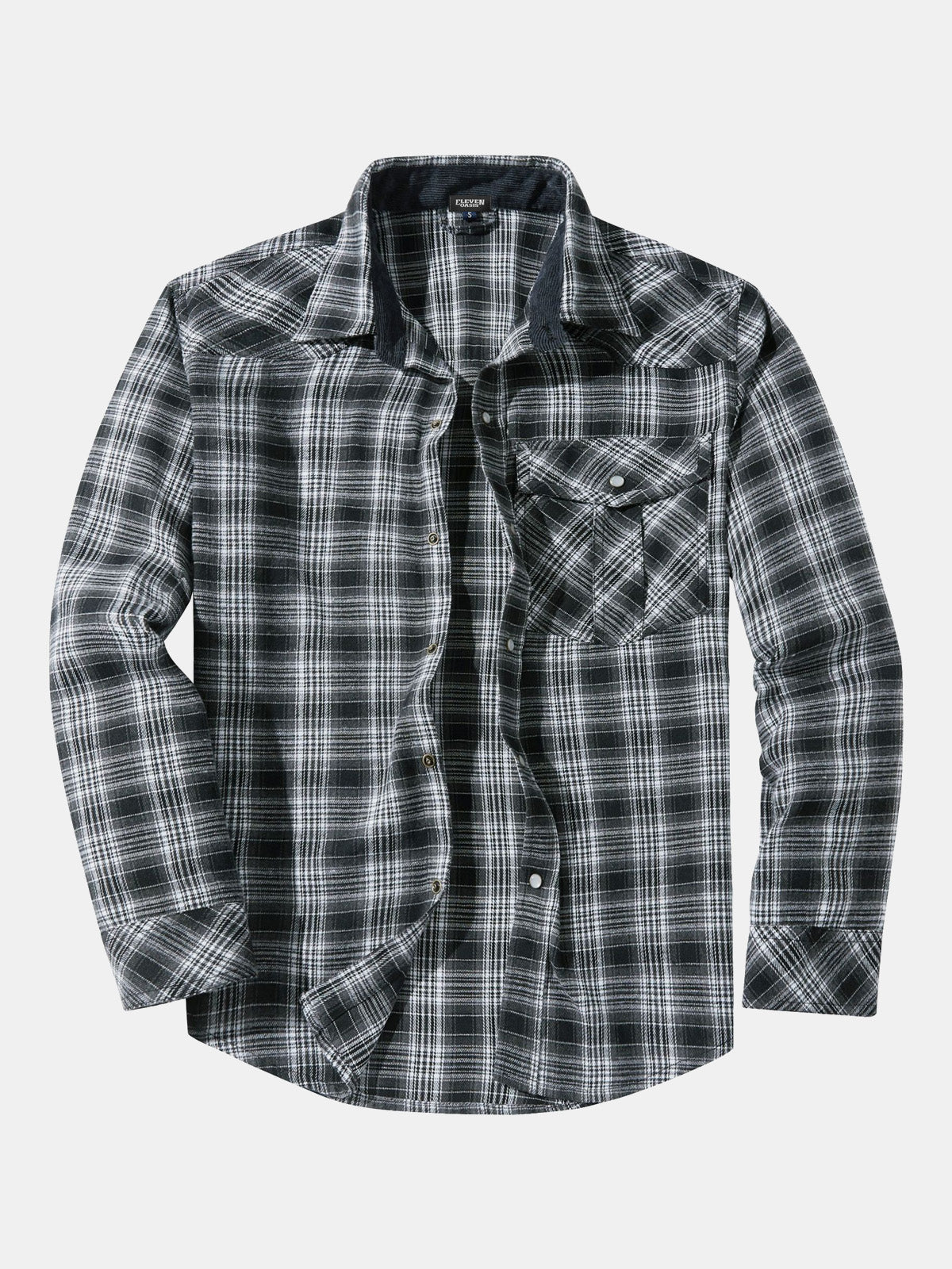 Men's Plaid Flannel Long Sleeve Shirt Eleven Oasis