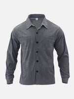 Men's Corduroy Utility Long Sleeve Shirt Eleven Oasis