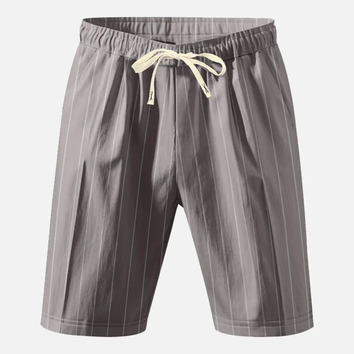 Men's Pinstripe Linen Blend Drawstring Shorts Eleven Oasis
