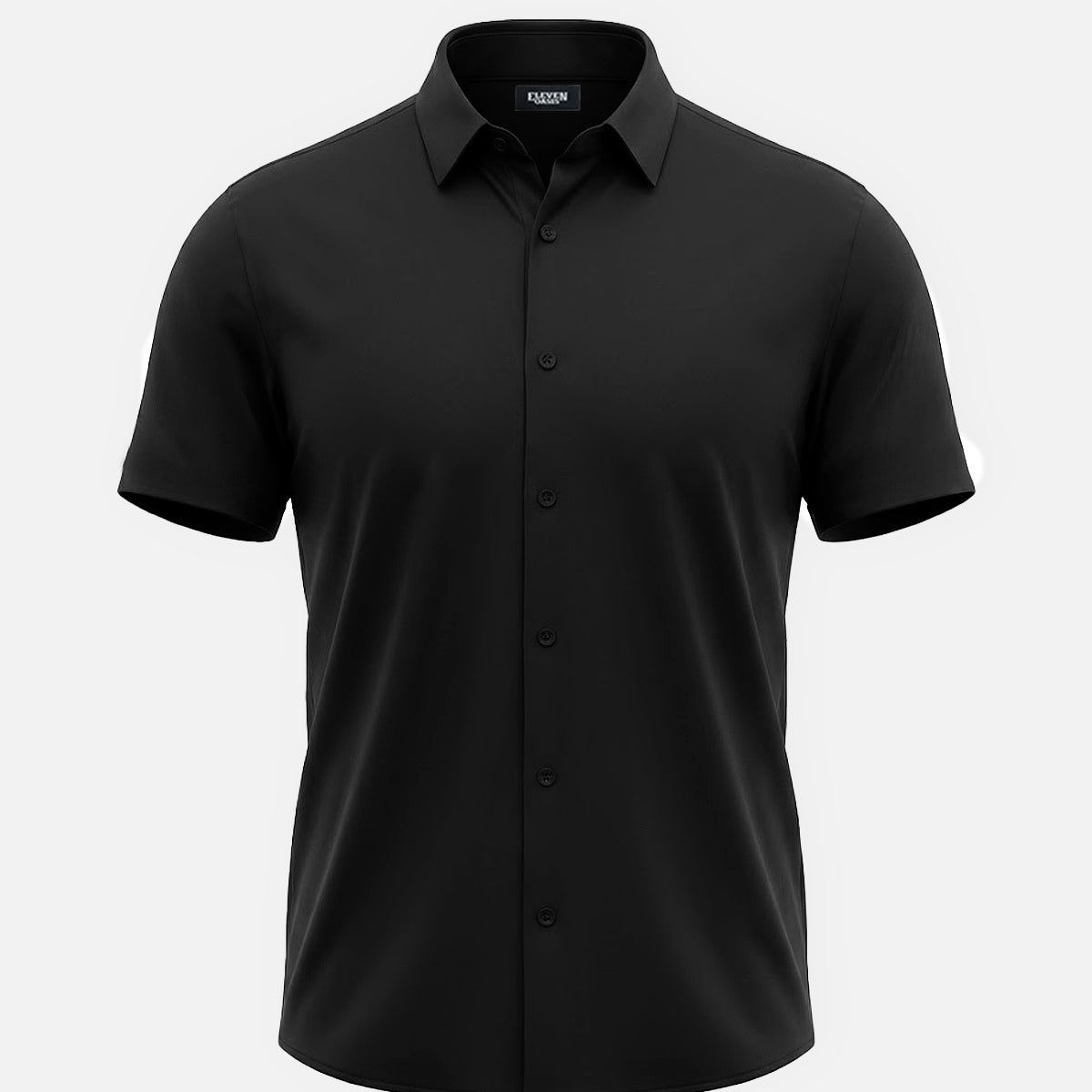 Men's Classic Solid Slim Fit Short Sleeve Shirt Eleven Oasis