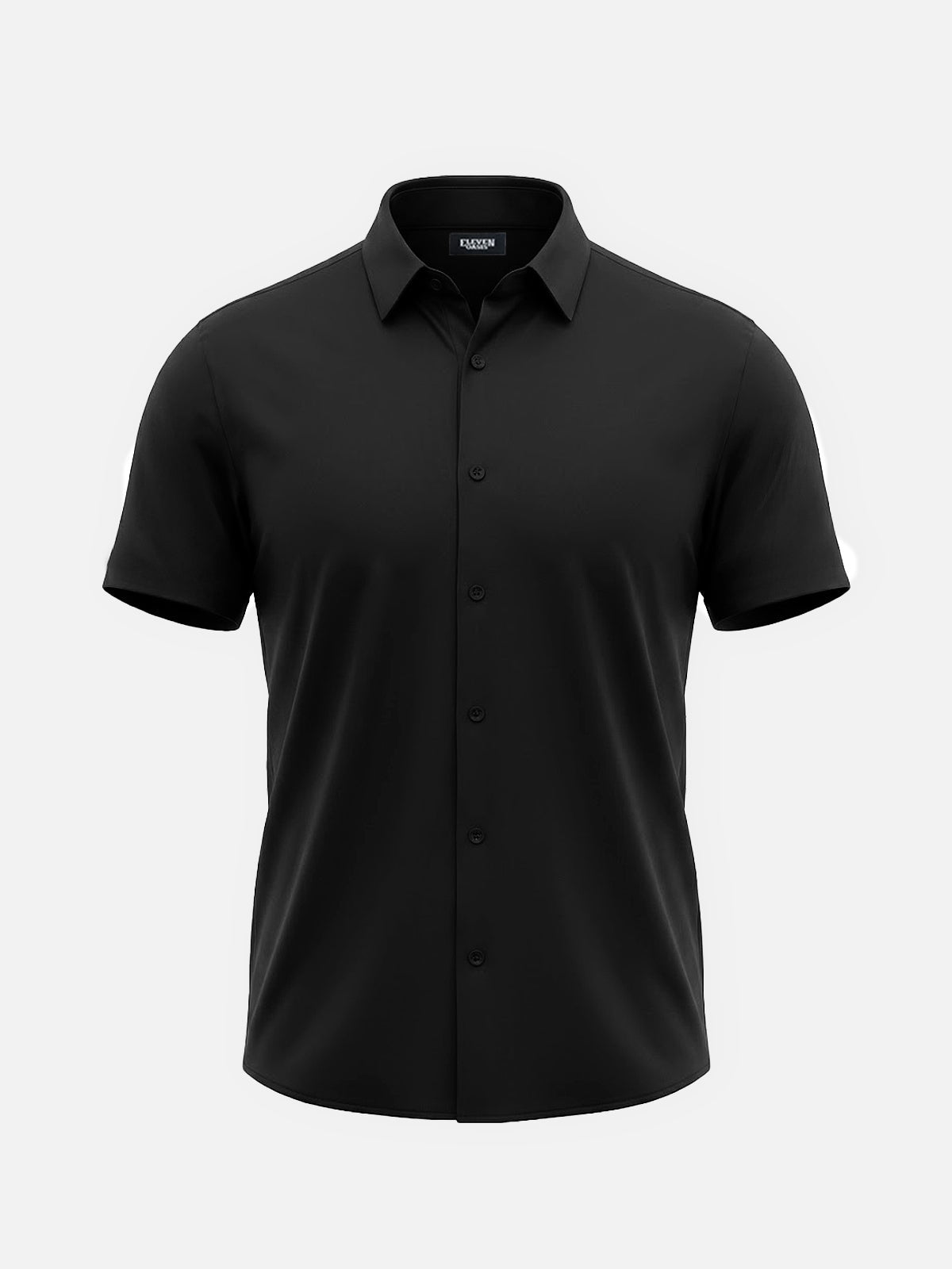 Men's Classic Solid Slim Fit Short Sleeve Shirt Eleven Oasis