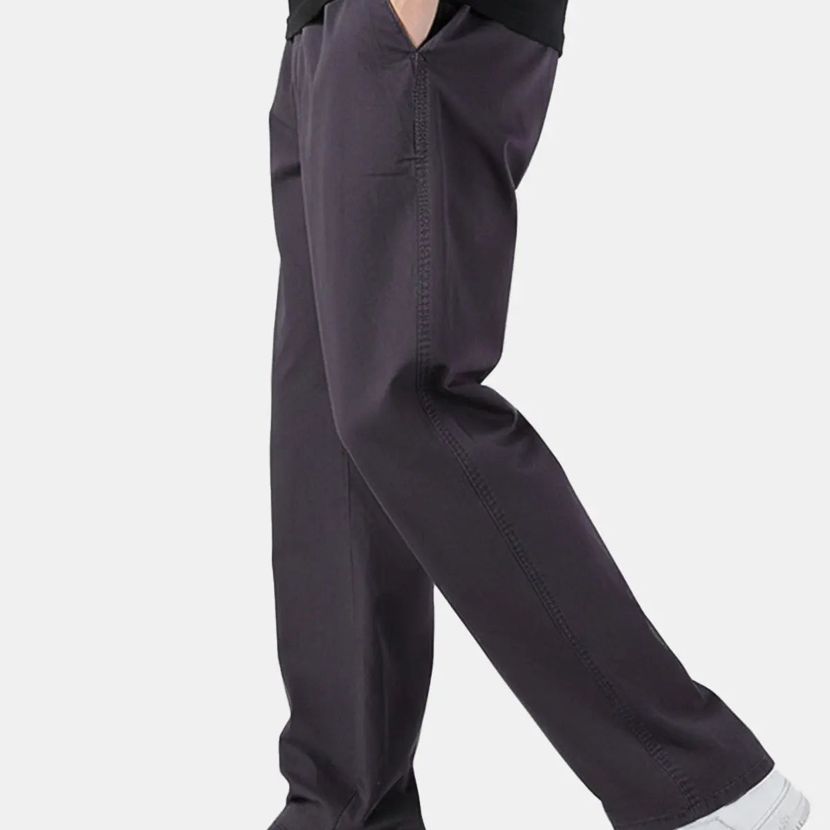 Men's Cotton Elastic Waist Chino Pants ElevenOasis
