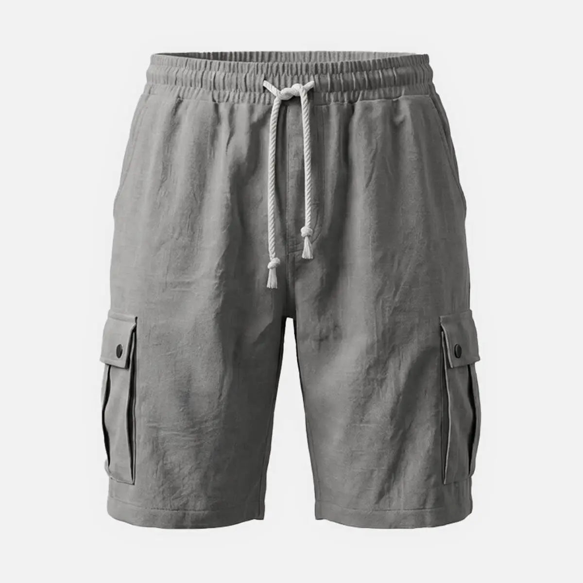 Men's Linen Blend Slim Fit Cargo Shorts Eleven Oasis