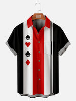 Men's Geometric Print Casual Short Sleeve Hawaiian Bowling ShirtMens short sleeve shirts Big and tall Mens shirts Short sleeve shirts for men Mens 4xl shirts Casual short sleeve shirts