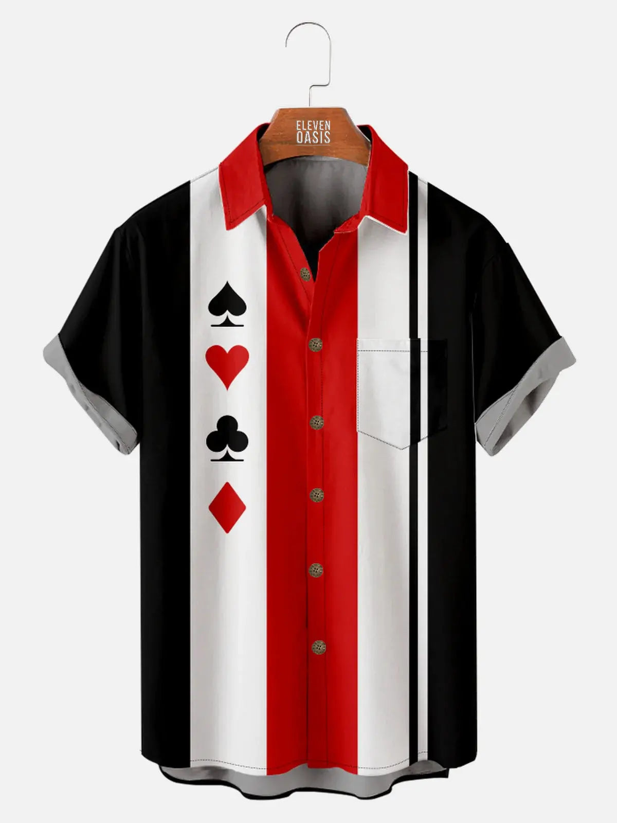 Men's Geometric Print Casual Short Sleeve Hawaiian Bowling ShirtMens short sleeve shirts Big and tall Mens shirts Short sleeve shirts for men Mens 4xl shirts Casual short sleeve shirts