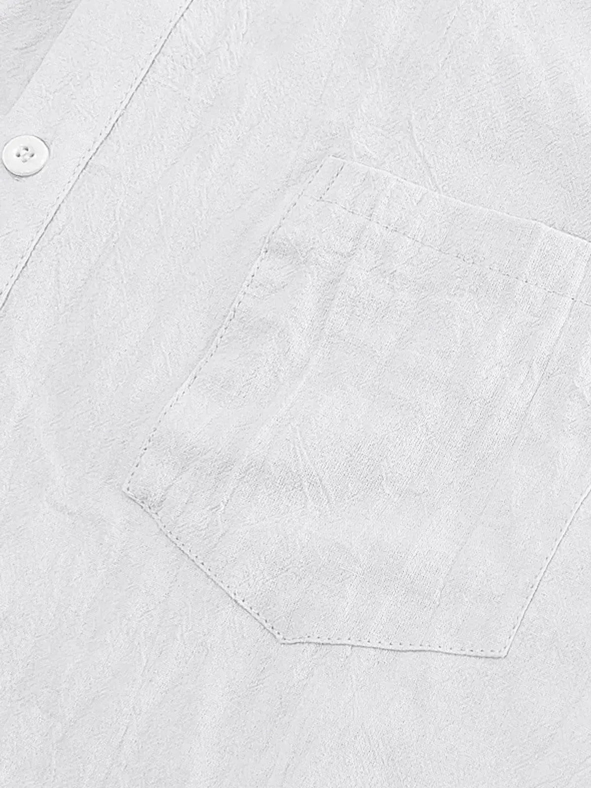 Men's Classic Linen Blend Short Sleeve Shirt Eleven Oasis