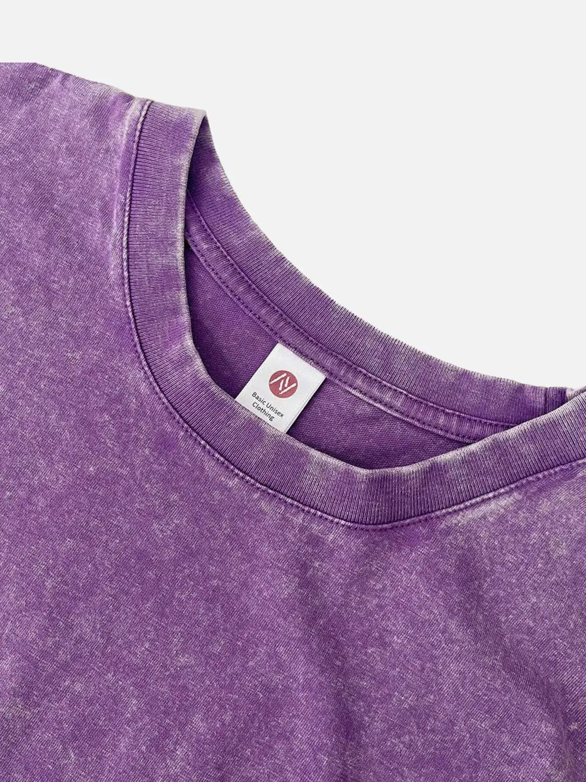 Acid Wash Cotton Basic T-Shirt - 6 Colors ElevenOasis