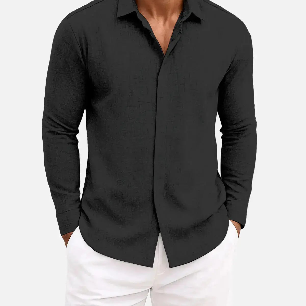 Men's Classic Everyday Long Sleeve Shirt ElevenOasis