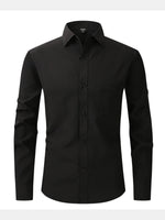 Men's Business Casual Long Sleeve Shirt ElevenOasis