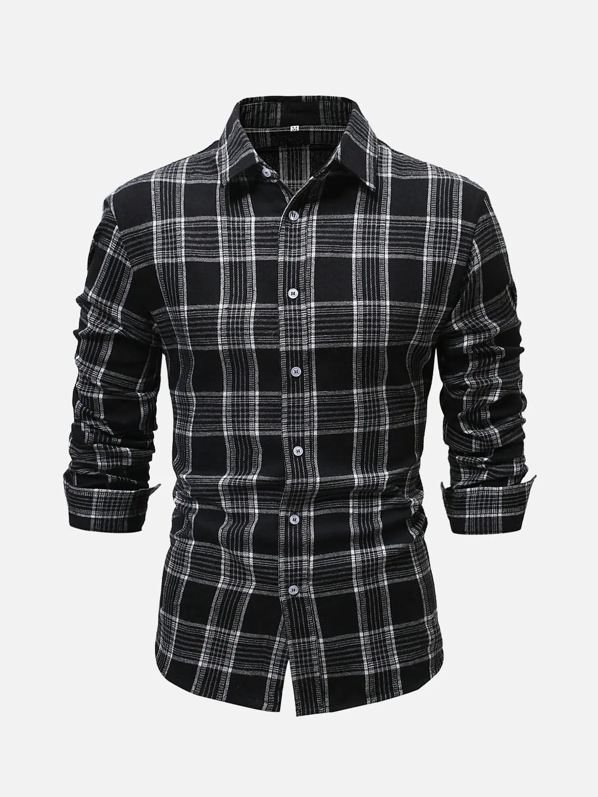 Men's Classic Plaid Long Sleeve Shirt ElevenOasis