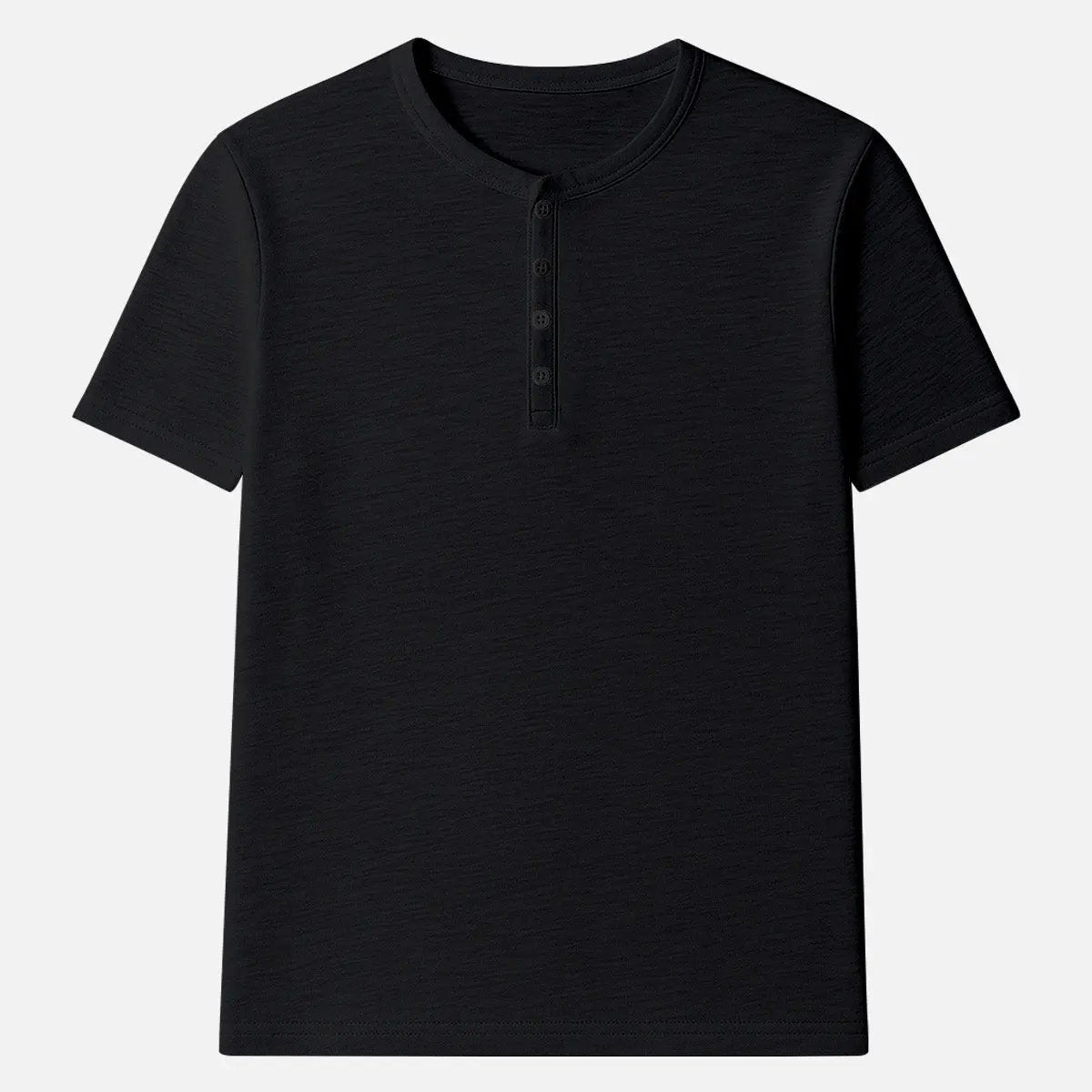 Men's Classic Cotton Henley T-Shirt ElevenOasis