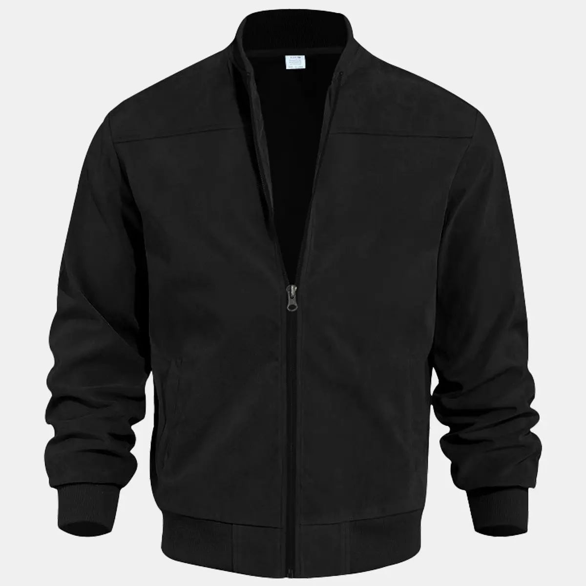 Men's Suede-Feel Bomber Jacket ElevenOasis