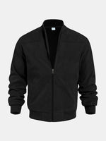 Men's Suede-Feel Bomber Jacket ElevenOasis