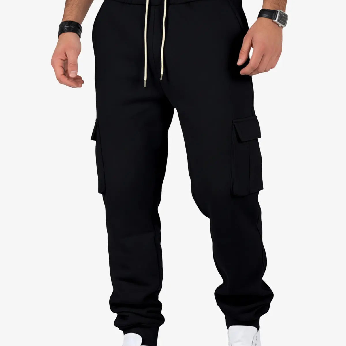 Men's Cargo Pocket Drawstring Jogger Pants ElevenOasis