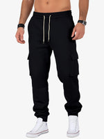 Men's Cargo Pocket Drawstring Jogger Pants ElevenOasis