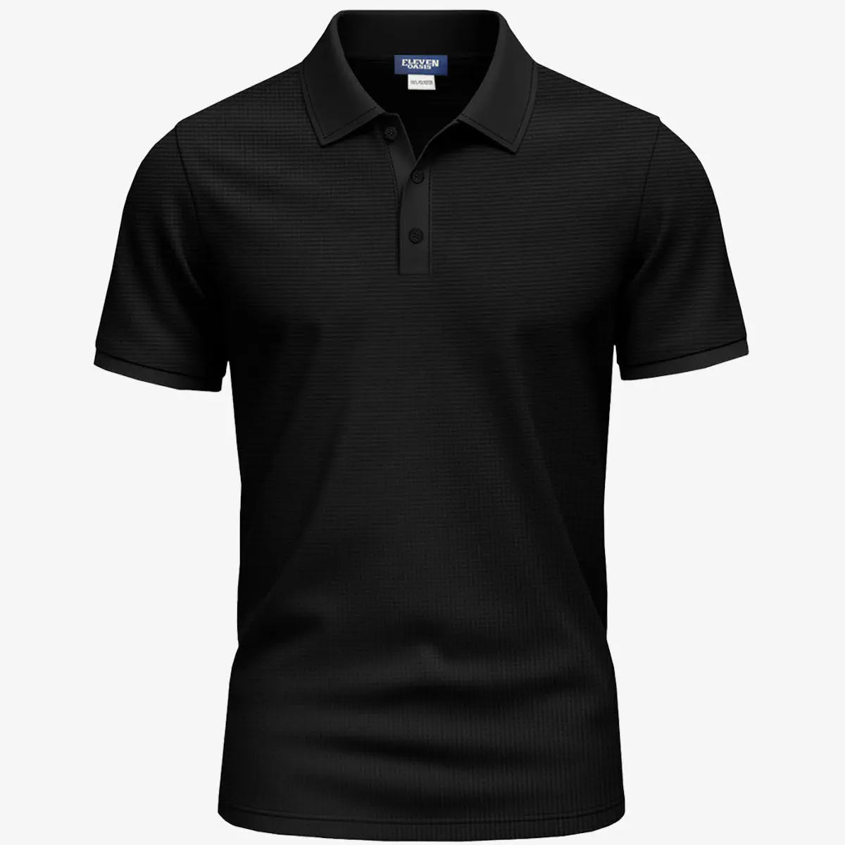 Men's Waffle Knit Polo Shirt Eleven Oasis