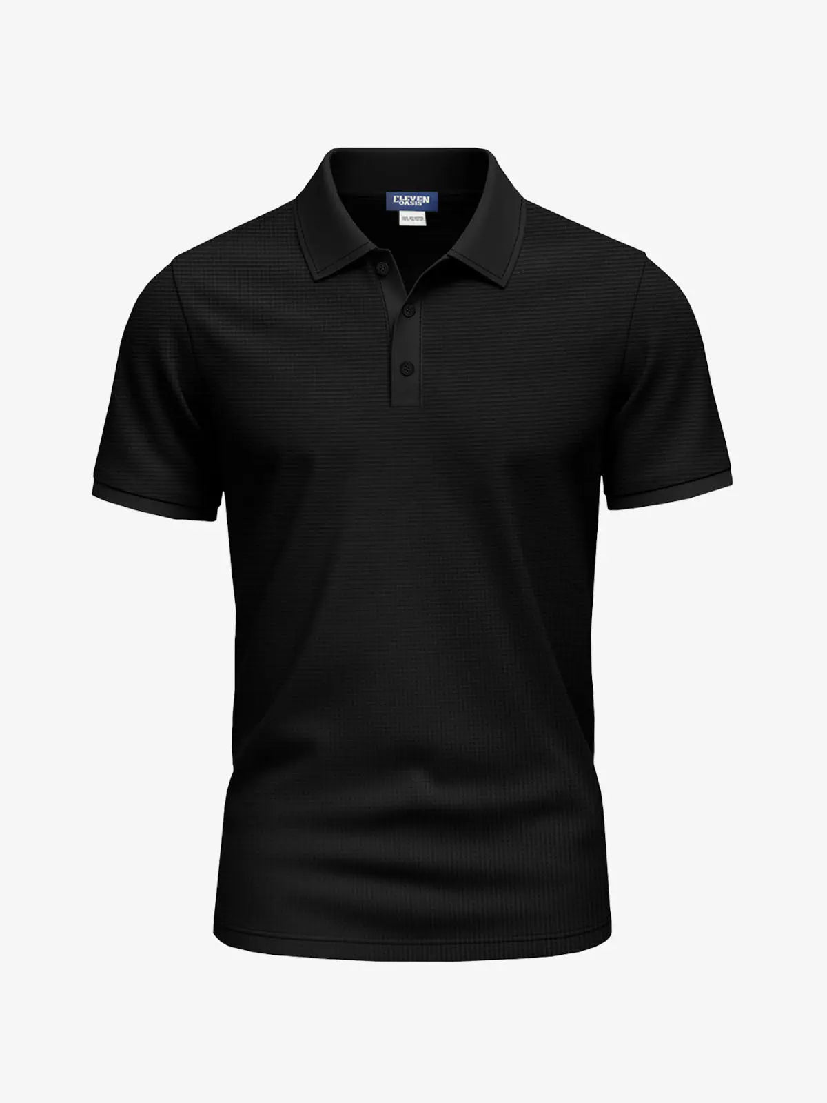 Men's Waffle Knit Polo Shirt Eleven Oasis