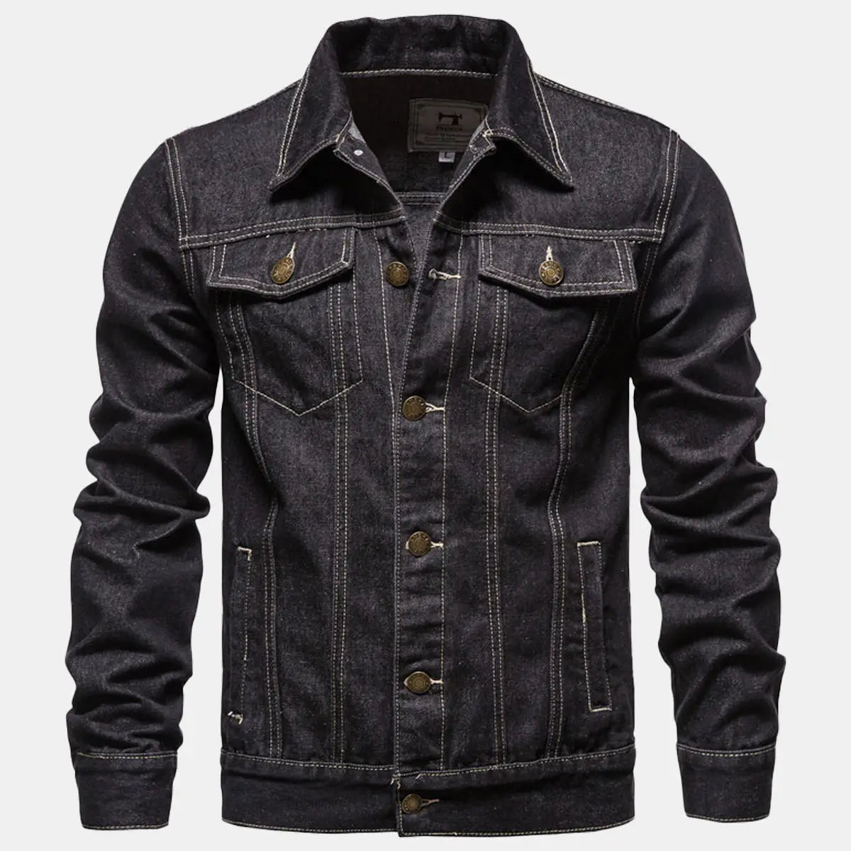 Men's Classic Button Denim Jacket ElevenOasis