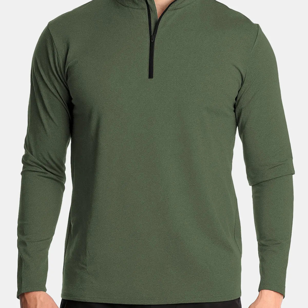 Men's Slim Fit Half-Zip Performance Long Sleeve Shirt Eleven Oasis
