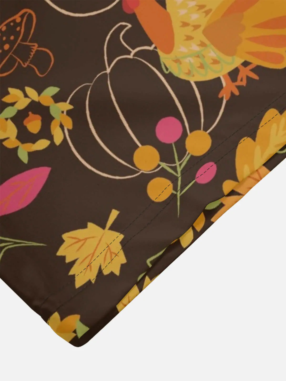 Tall Men's Thanksgiving Turkey All Over Print Short Sleeve Shirt ElevenOasis