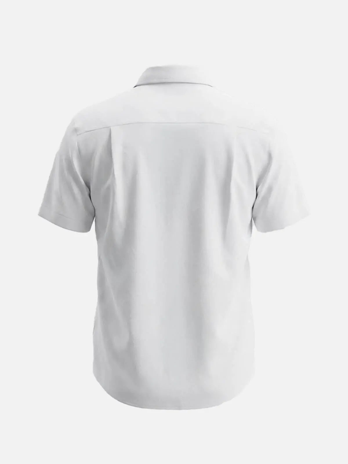 Men's Classic Solid Button Down Short Sleeve Shirt Eleven Oasis
