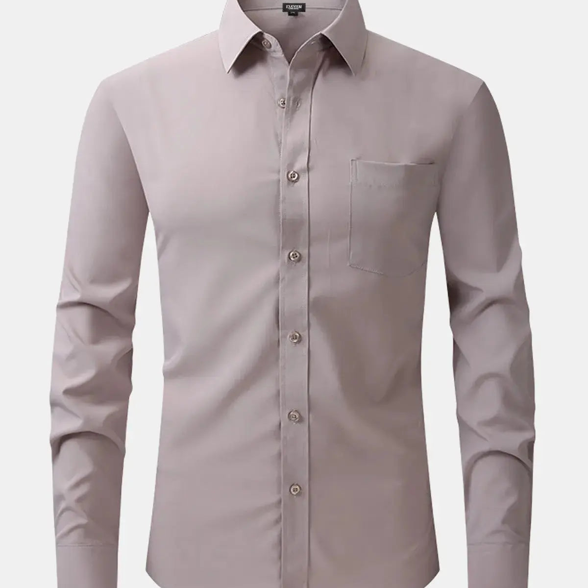 Men's Business Casual Long Sleeve Shirt ElevenOasis