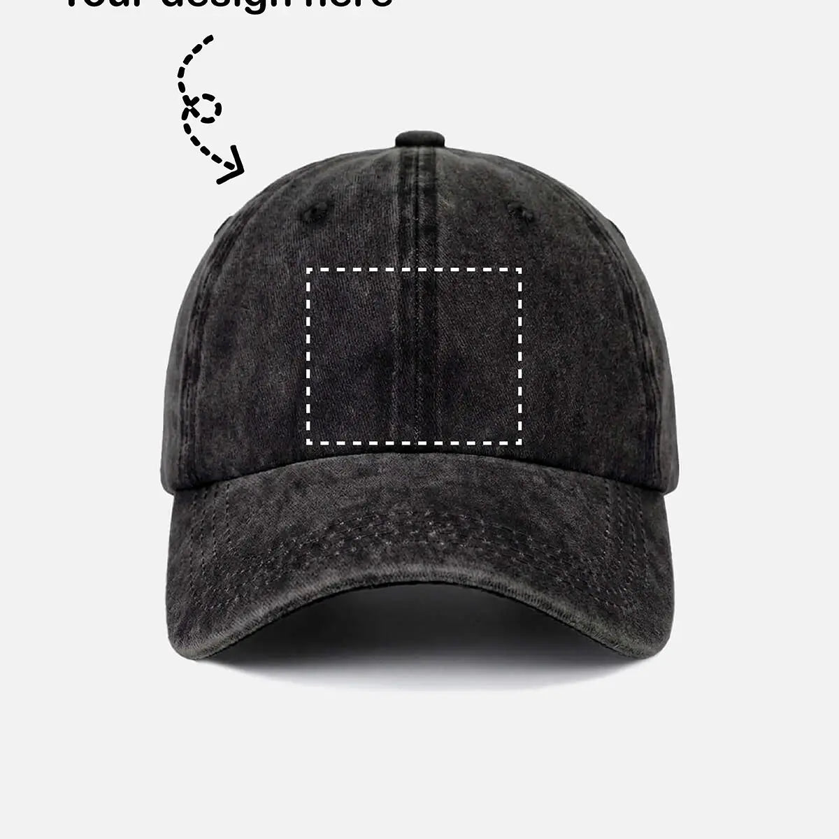 Customizable Washed Cotton Baseball Cap ElevenOasis