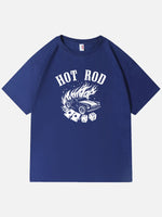 Hot Rod Torched Muscle Car Dice Cotton T-Shirt Eleven Oasis