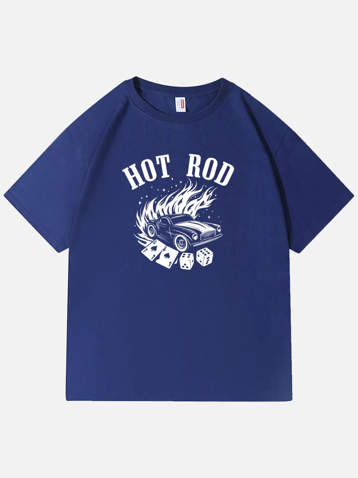 Hot Rod Torched Muscle Car Dice Cotton T-Shirt Eleven Oasis