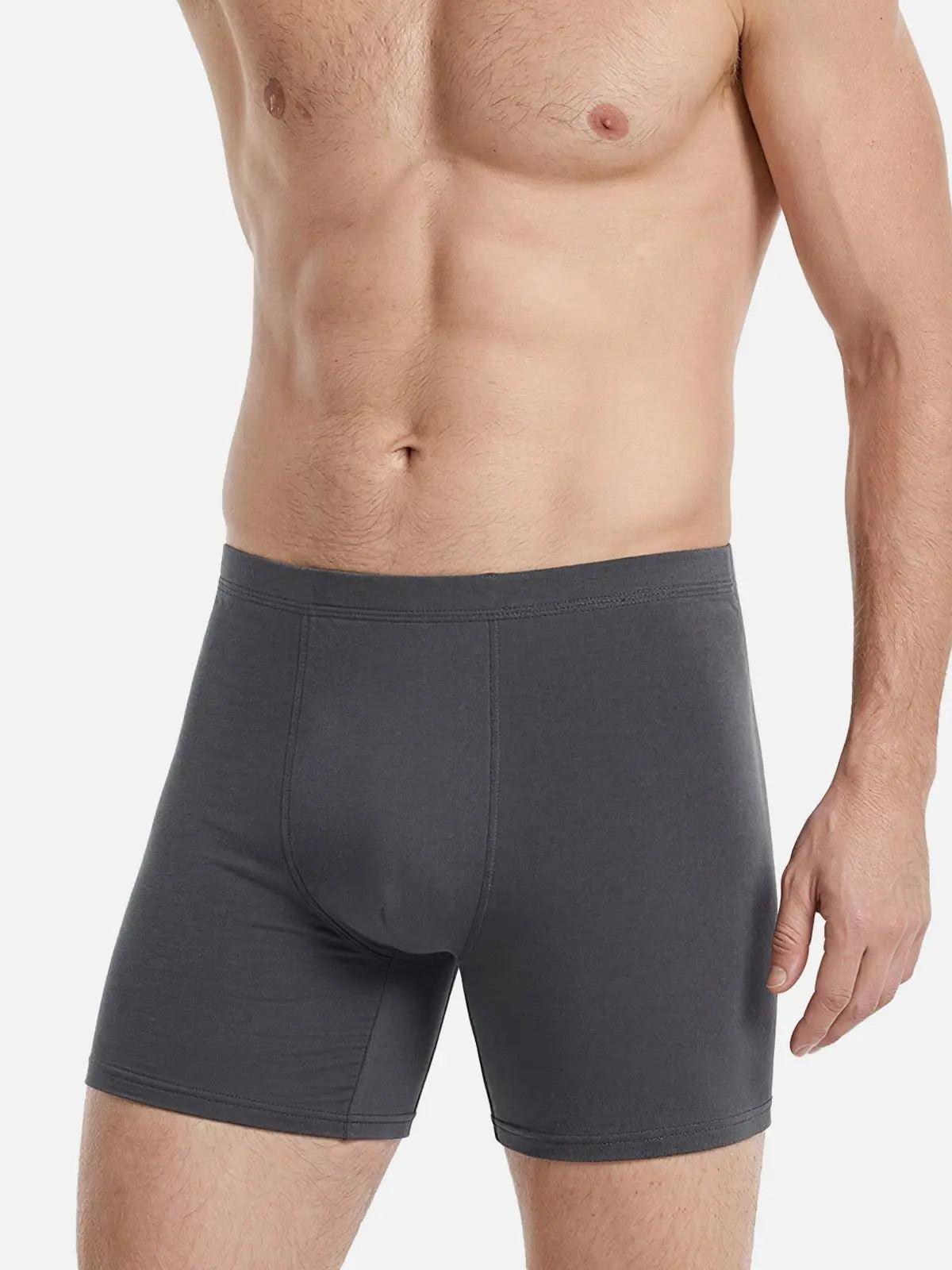 Men's Long-Leg Cotton Stretch Boxer Briefs Eleven Oasis