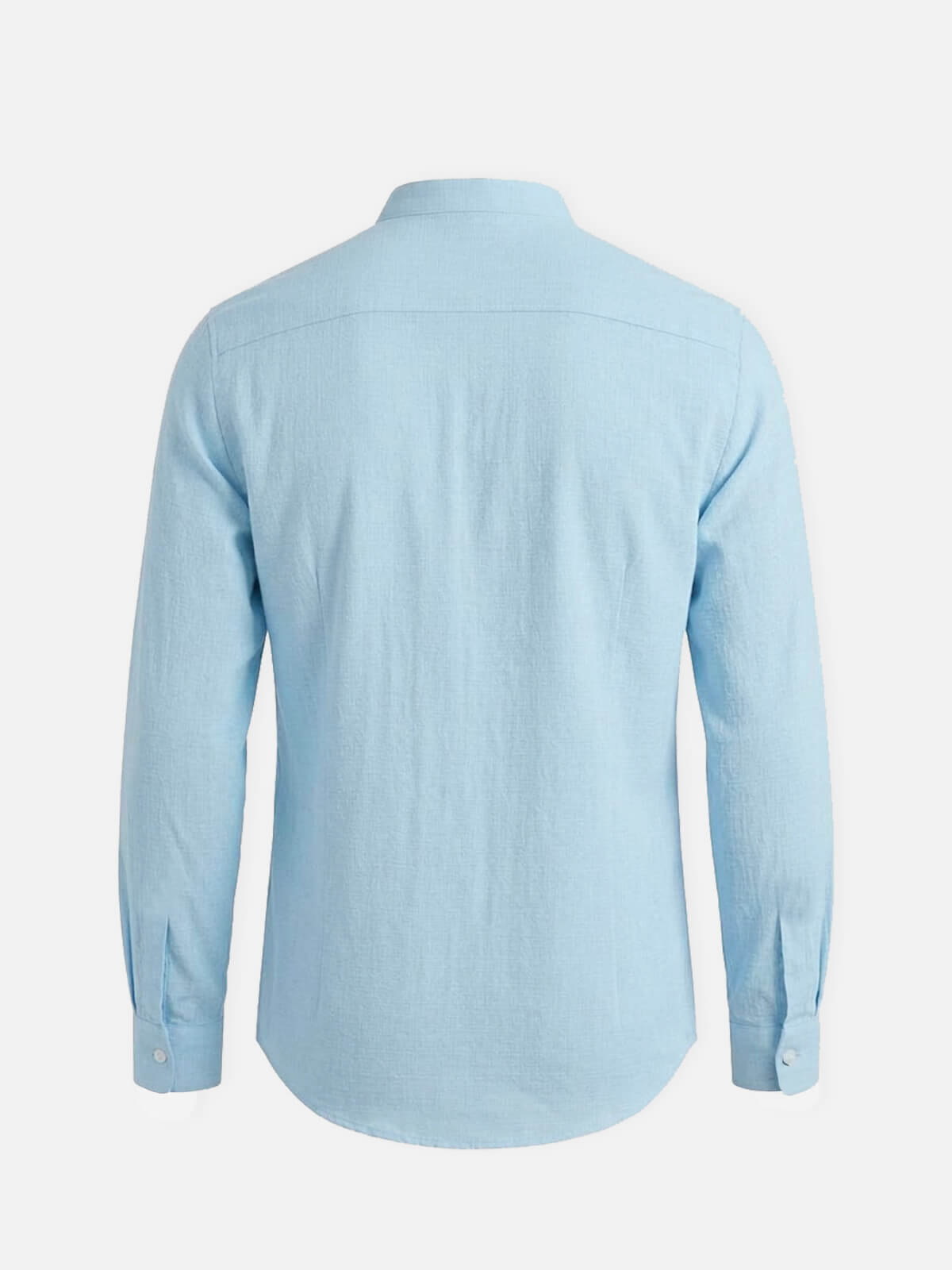 Men's Textured Pleated Panel Long Sleeve Shirt Eleven Oasis